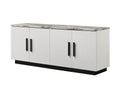 Matilda - Cabinet Console Table With White Faux Marble Top - White by Unique Piece Furniture