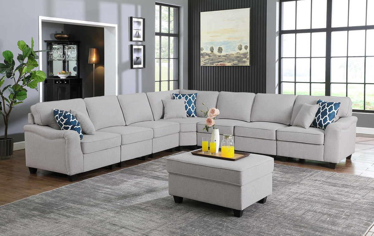 Leo - Comfor Modular Sofa And Ottoman by Unique Piece Furniture