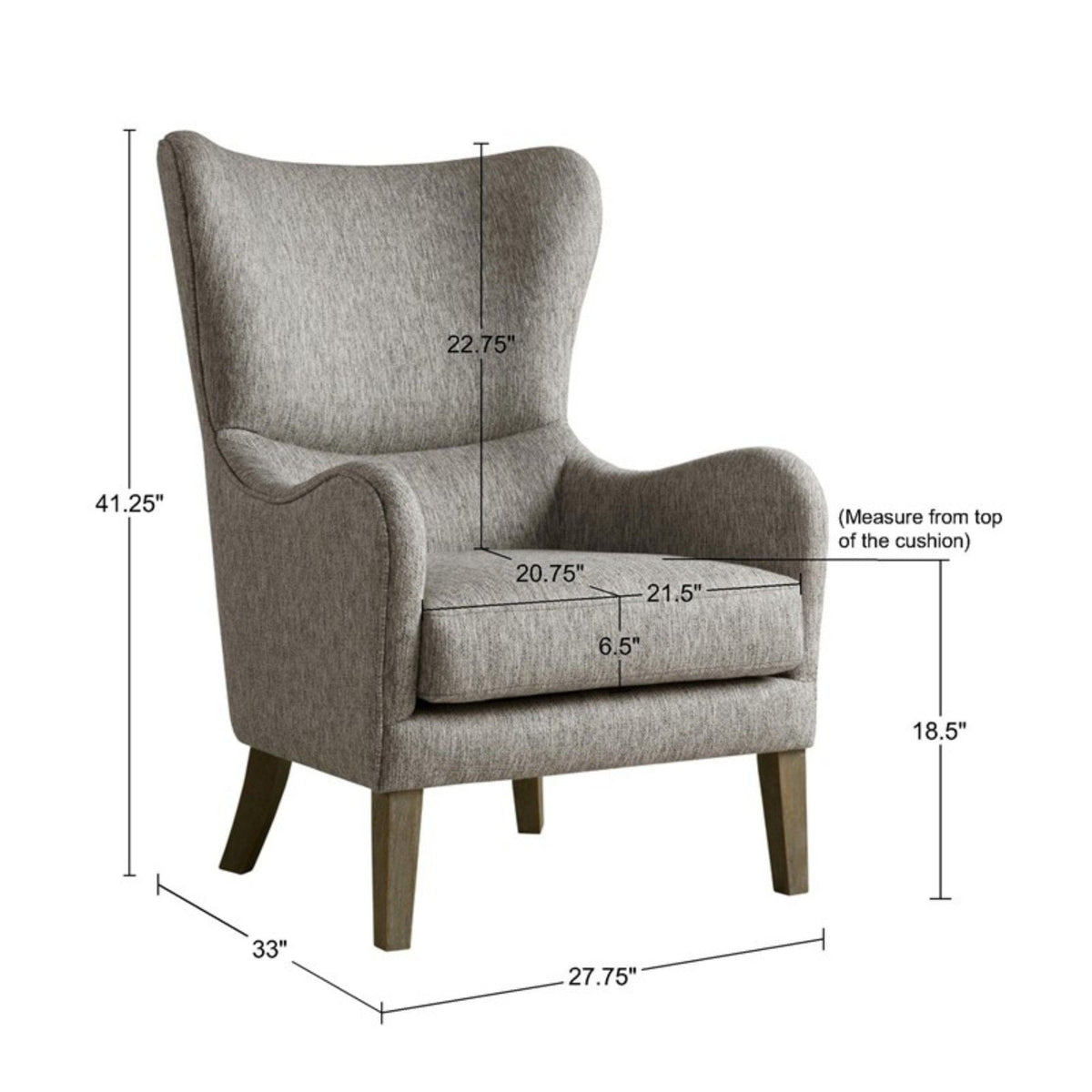 Arianna - Swoop Wing Chair by Unique Piece Furniture