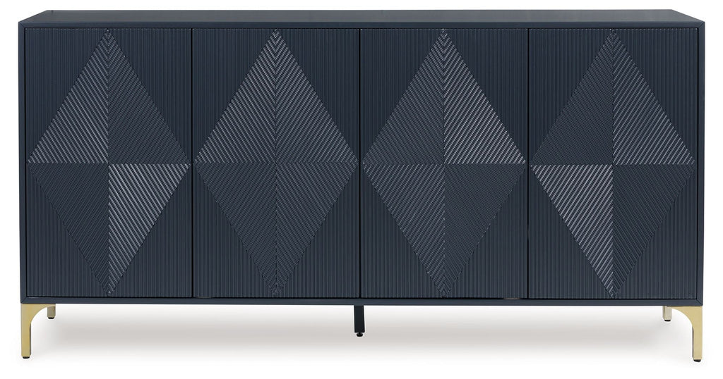 Loirwick - Accent Cabinet - Dark Blue by Unique Piece Furniture