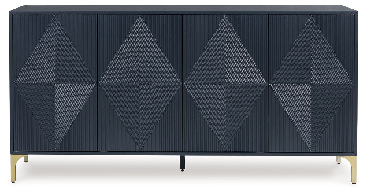 Loirwick - Accent Cabinet - Dark Blue by Unique Piece Furniture