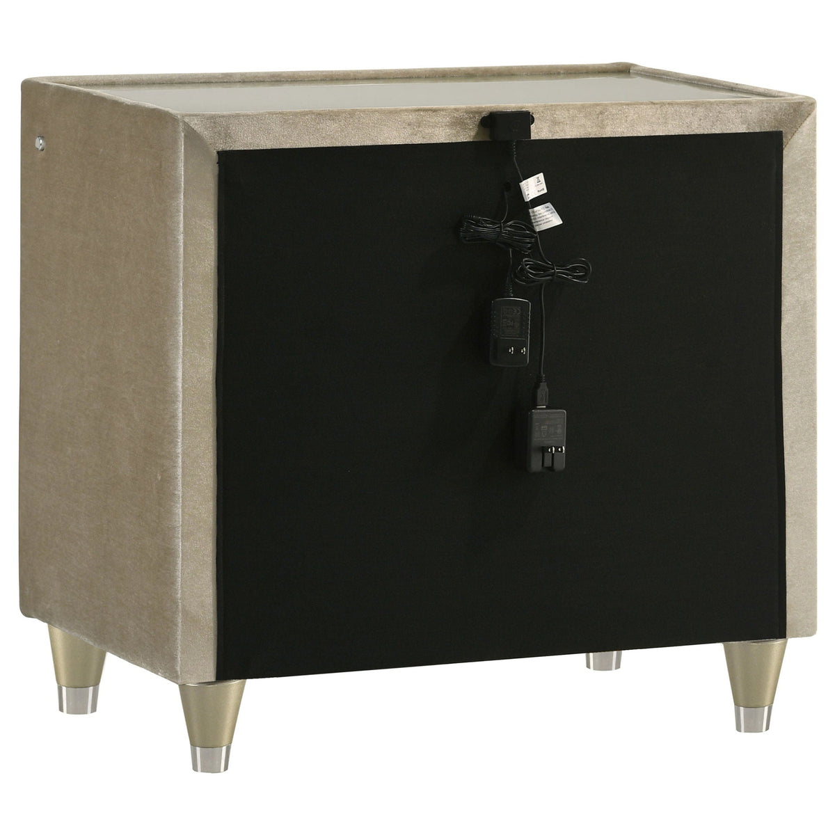 Lorient 5-piece Eastern King Bedroom Set Ivory and Camel by Unique Piece Furniture