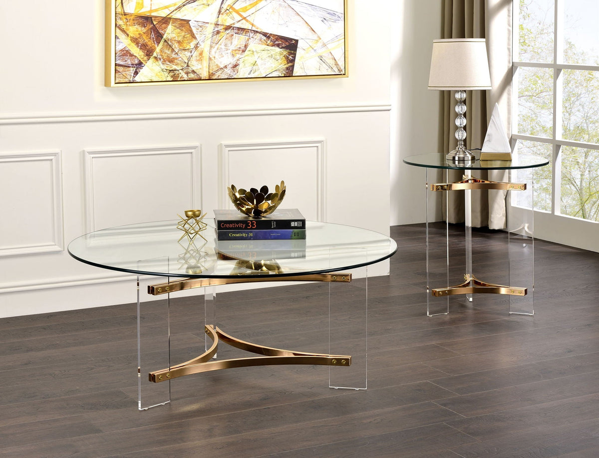 Sosi - Coffee Table - Gold by Unique Piece Furniture
