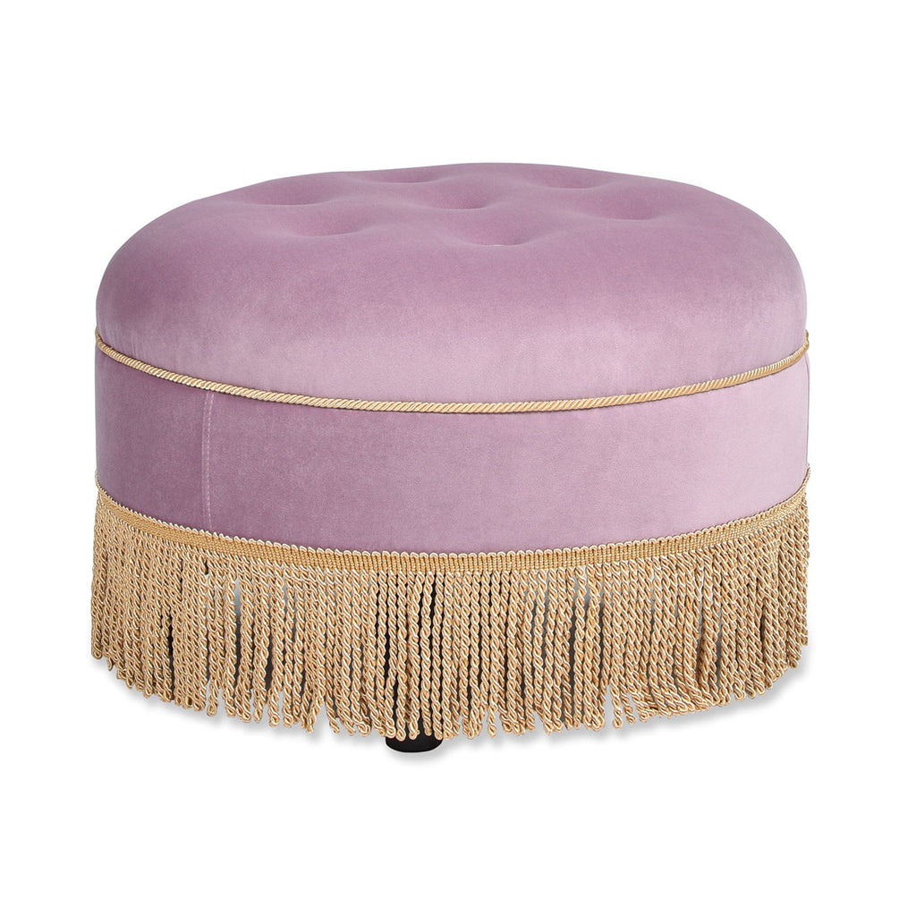 Yolanda - Round Upholstered Accent Ottoman by Unique Piece Furniture