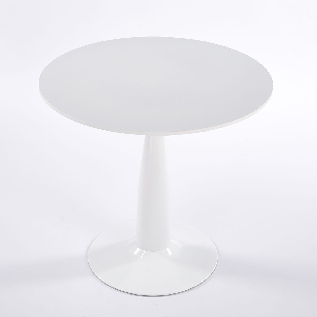 Pedestal Table, Round For Kitchen - White by Unique Piece Furniture