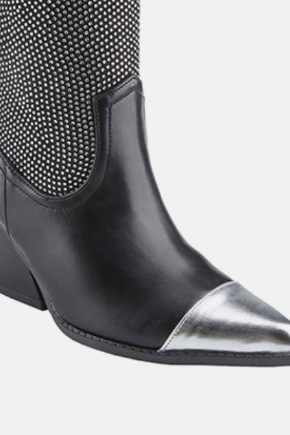 Weeboo Chunky Heel Rhinestone Western Cowboy Boots by Wild and Free Boutique