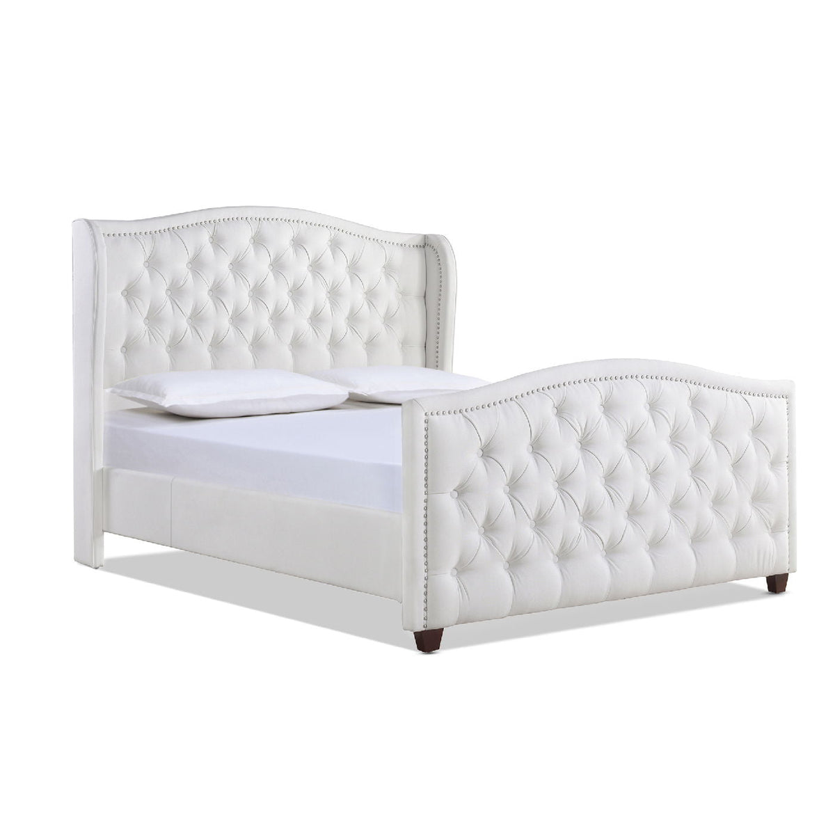 Marcella - Upholstered Shelter Headboard Bed Set by Unique Piece Furniture
