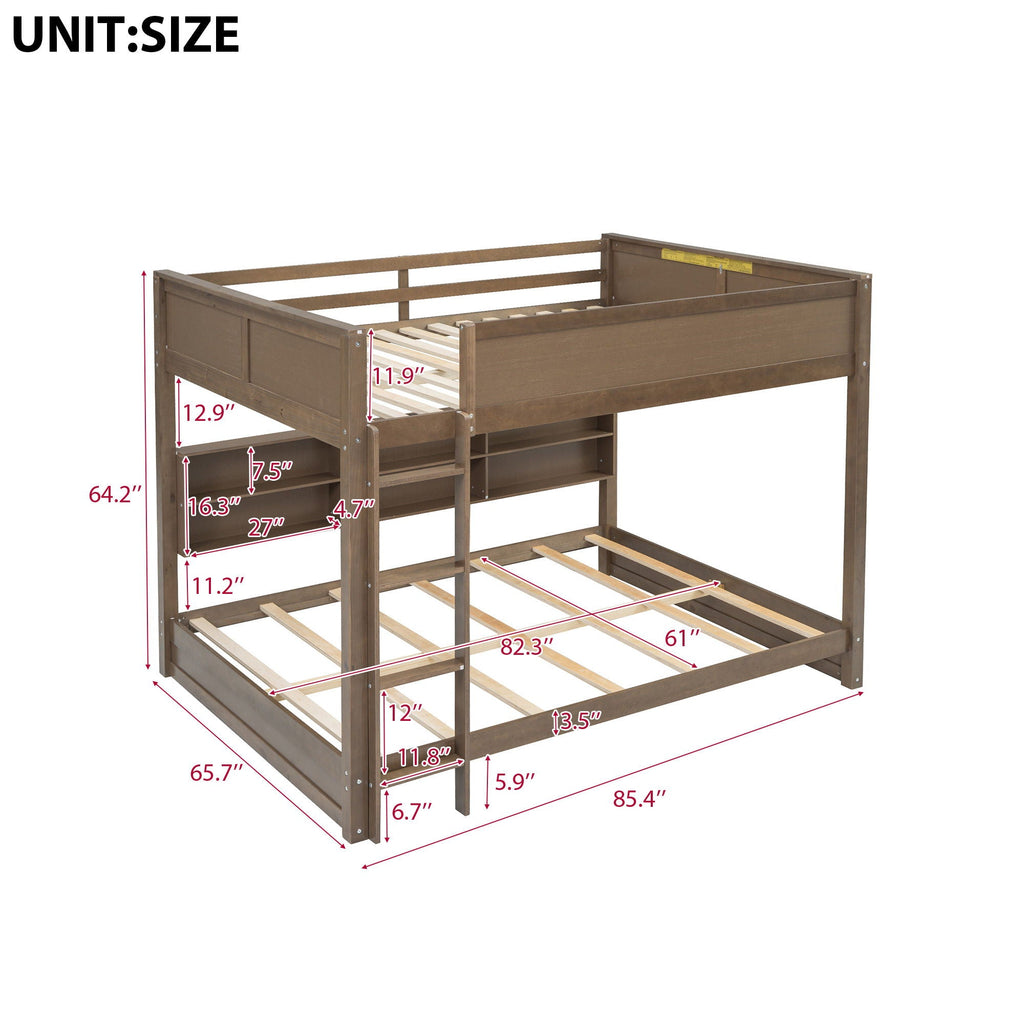 Bunk Bed With Storage Cabinets And USB Ports by Unique Piece Furniture