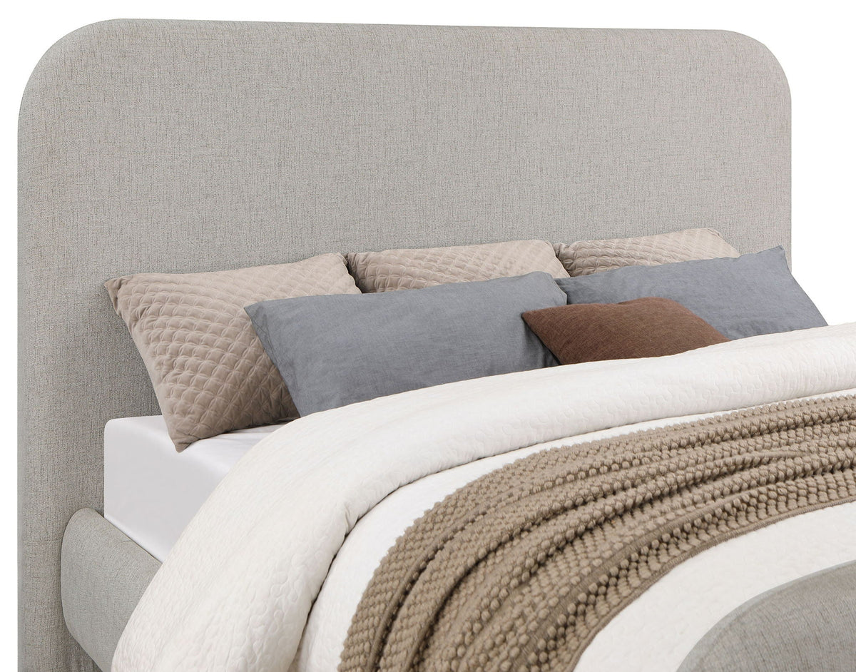 Wren Upholstered Queen Panel Bed Grey by Unique Piece Furniture