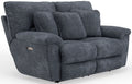 Paxon - Deep Seat Power Reclining Loveseat With Power Adjustable Headrest - Smoke by Unique Piece Furniture
