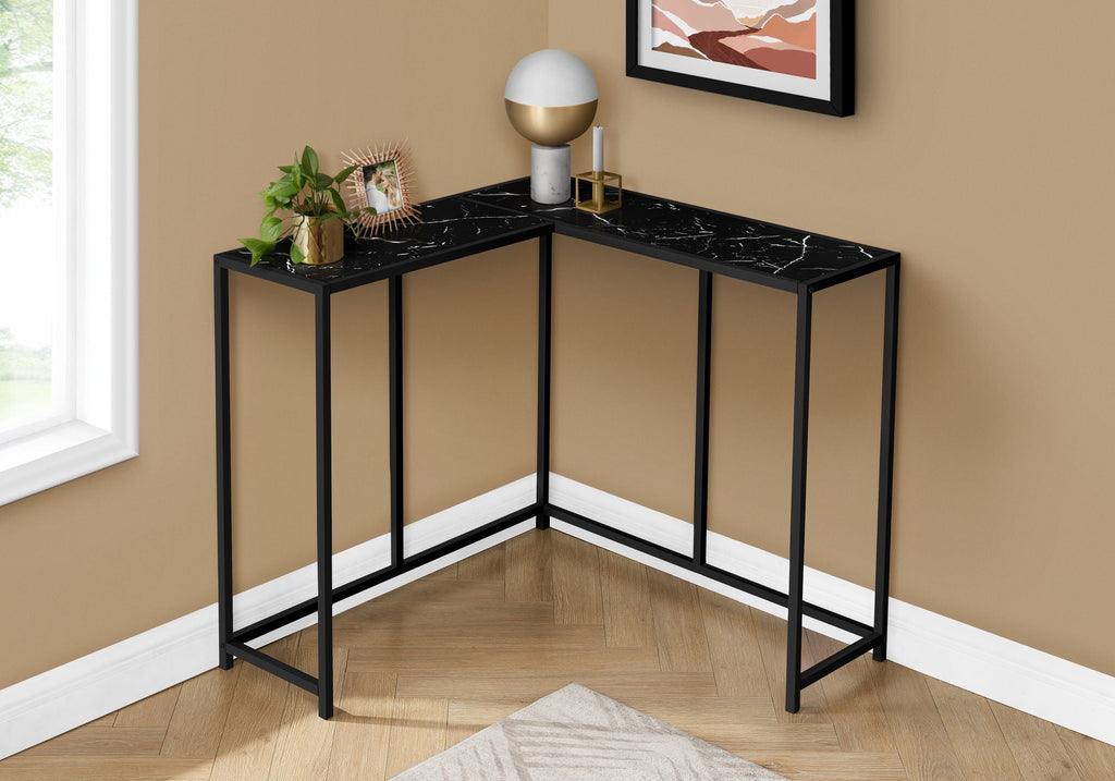 Corner Accent Console Table For Entryway, Unique L-Shaped Design by Unique Piece Furniture