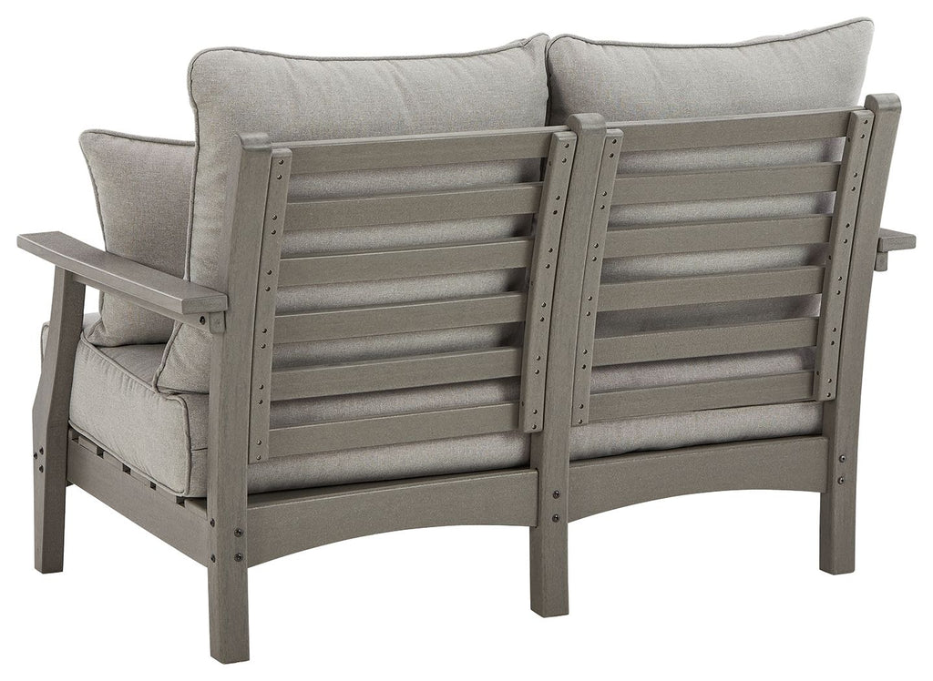 Visola - Loveseat w/Cushion - Gray by Unique Piece Furniture