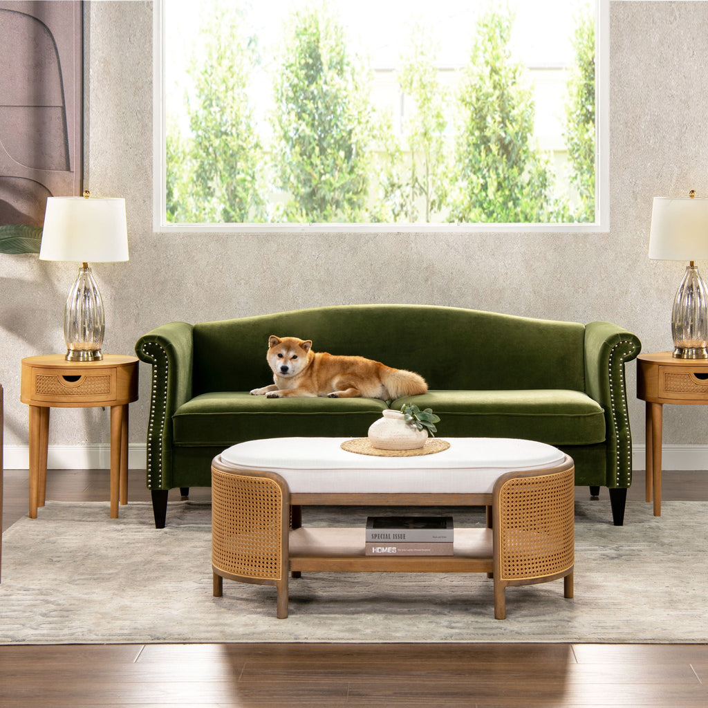 Elaine - Camel Back Small Space Sofa by Unique Piece Furniture