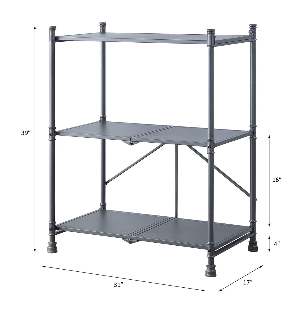 Cordelia - Hand-Brushed Console Table - Black / Bronze by Unique Piece Furniture