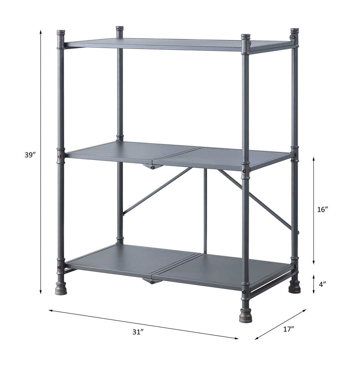 Cordelia - Hand-Brushed Console Table - Black / Bronze by Unique Piece Furniture