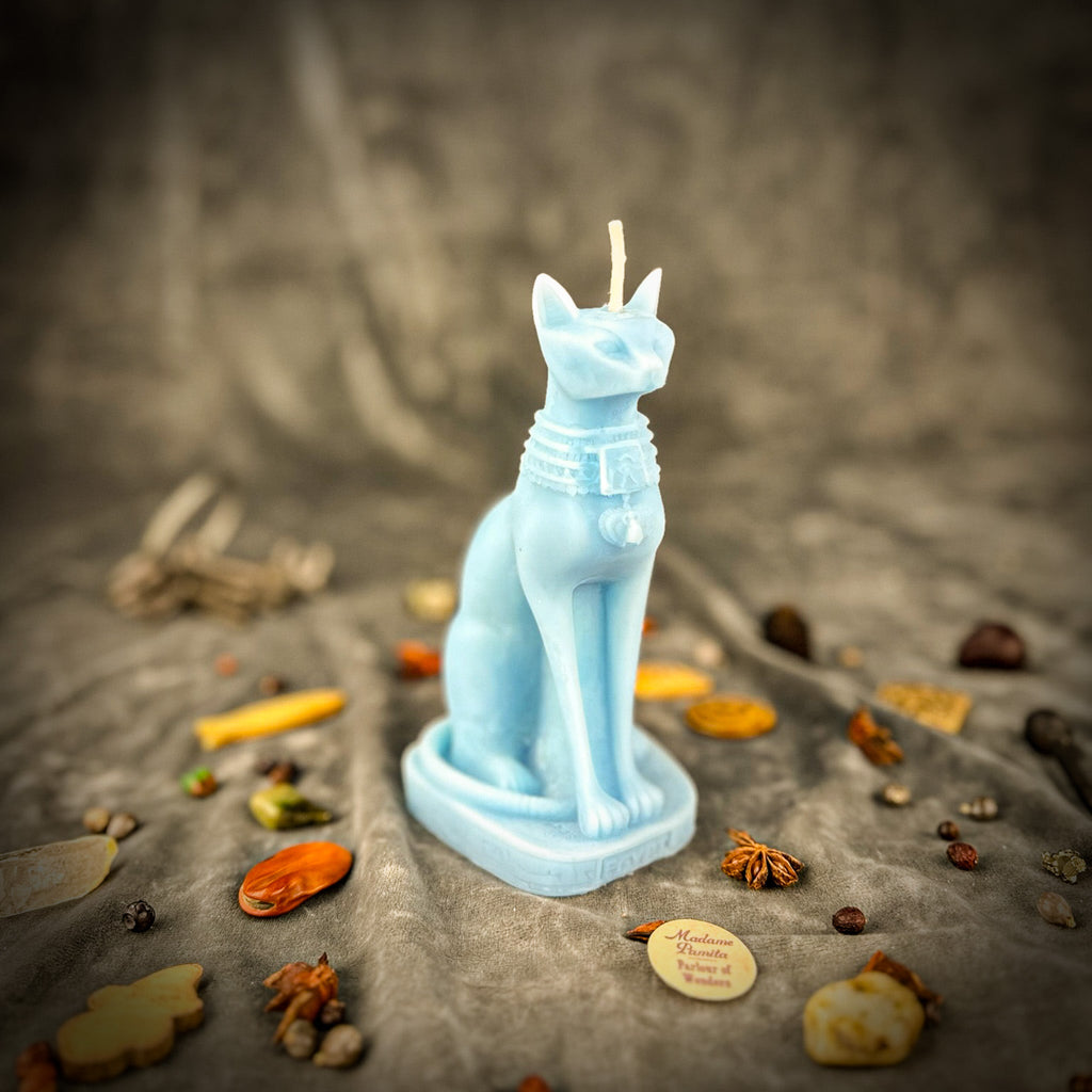 Bast Candle Spell Kit - Egyptian Goddess Protection & Fertility Magic by Parlour of Wonders