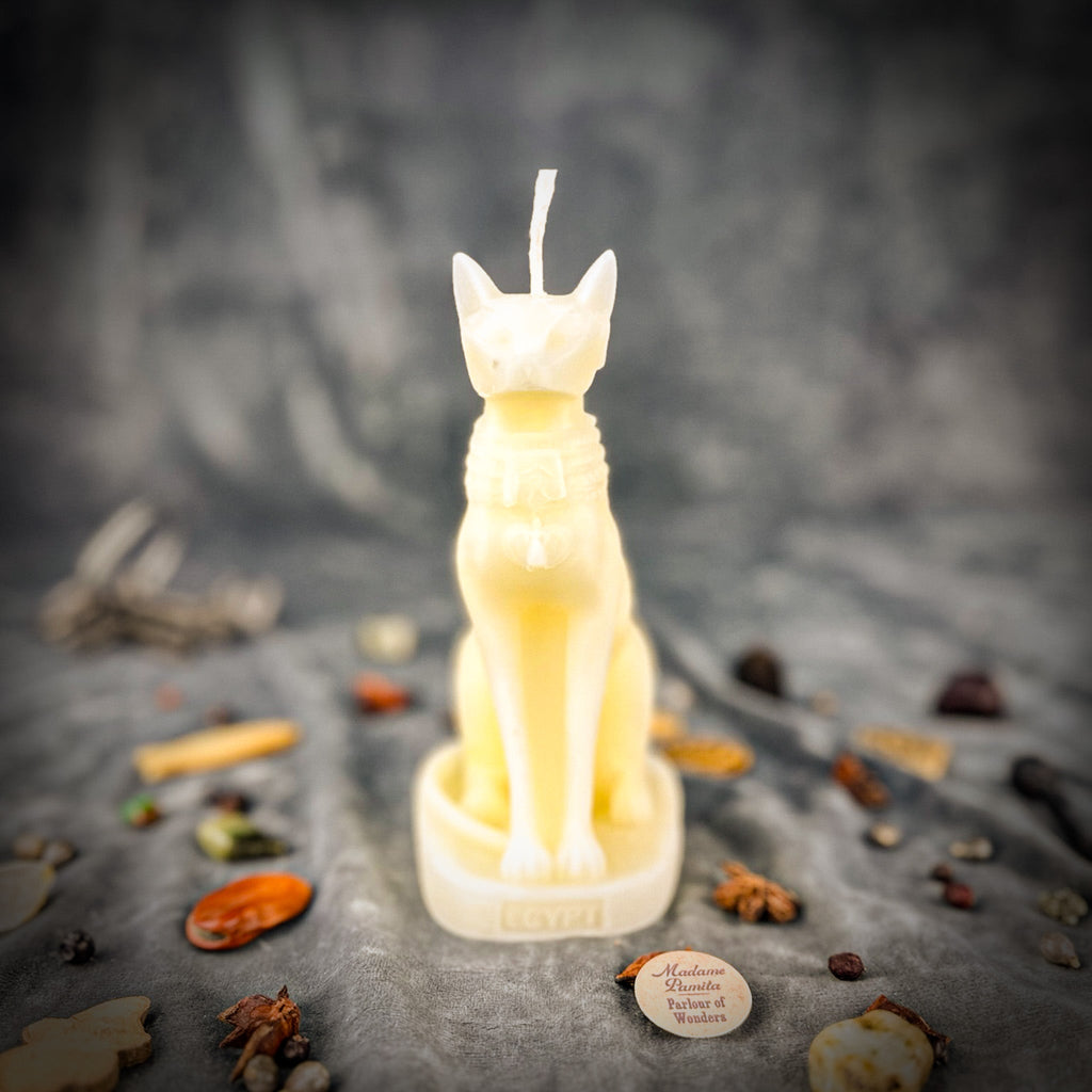 Bast Candle Spell Kit - Egyptian Goddess Protection & Fertility Magic by Parlour of Wonders