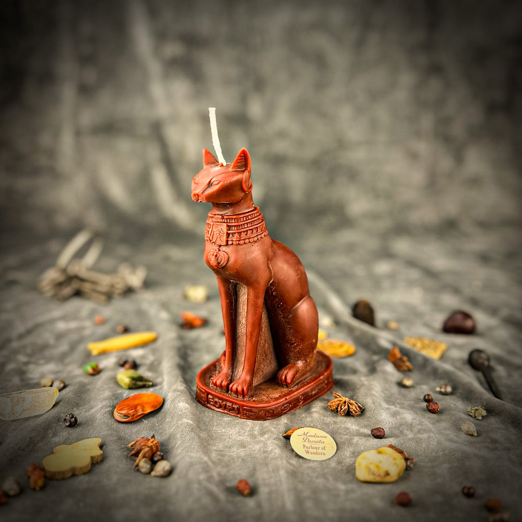 Bast Candle Spell Kit - Egyptian Goddess Protection & Fertility Magic by Parlour of Wonders