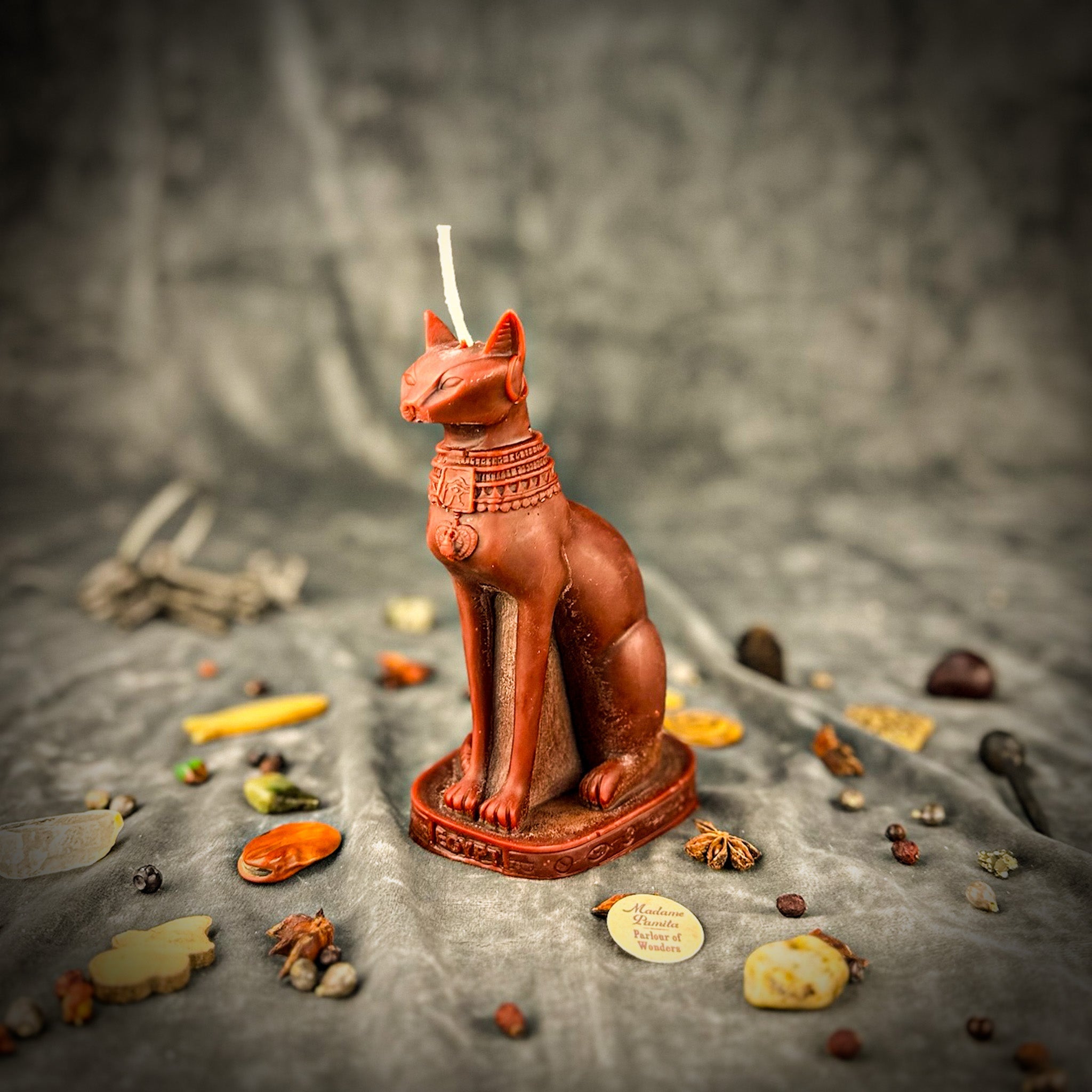 Bast Candle Spell Kit - Egyptian Goddess Protection & Fertility Magic by Parlour of Wonders