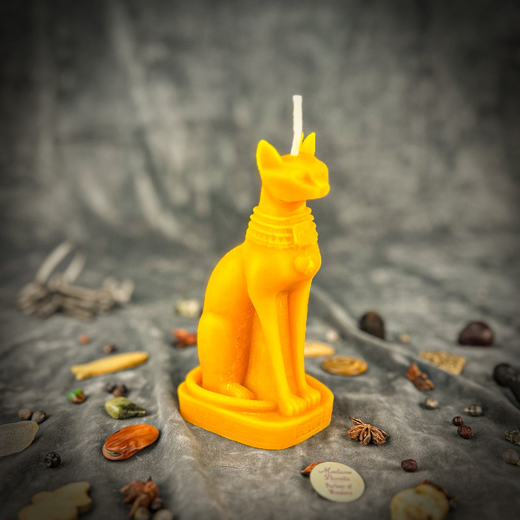 Bast Candle Spell Kit - Egyptian Goddess Protection & Fertility Magic by Parlour of Wonders