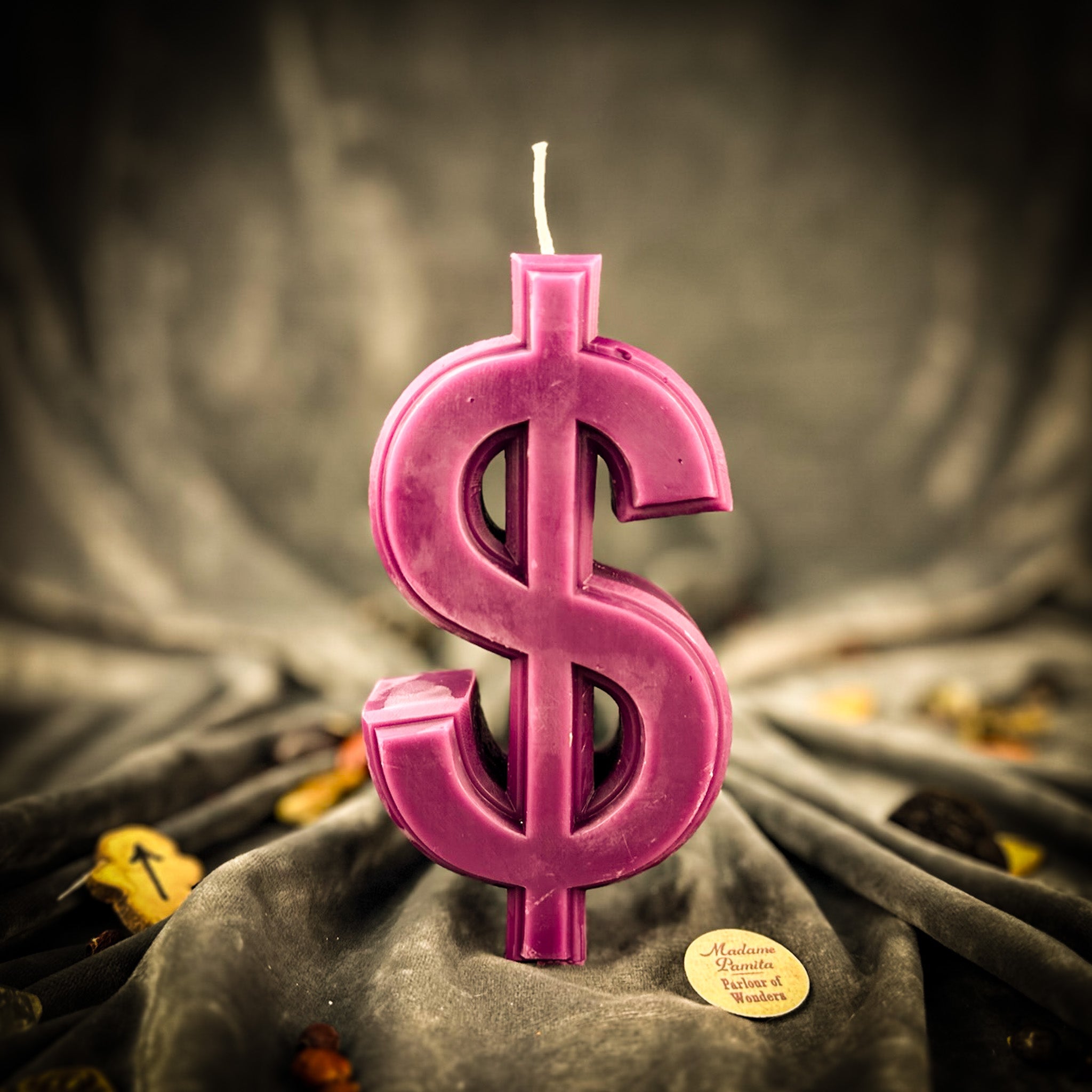 Dollar Sign Candle Spell Kit - Wealth & Luxury Magic by Parlour of Wonders