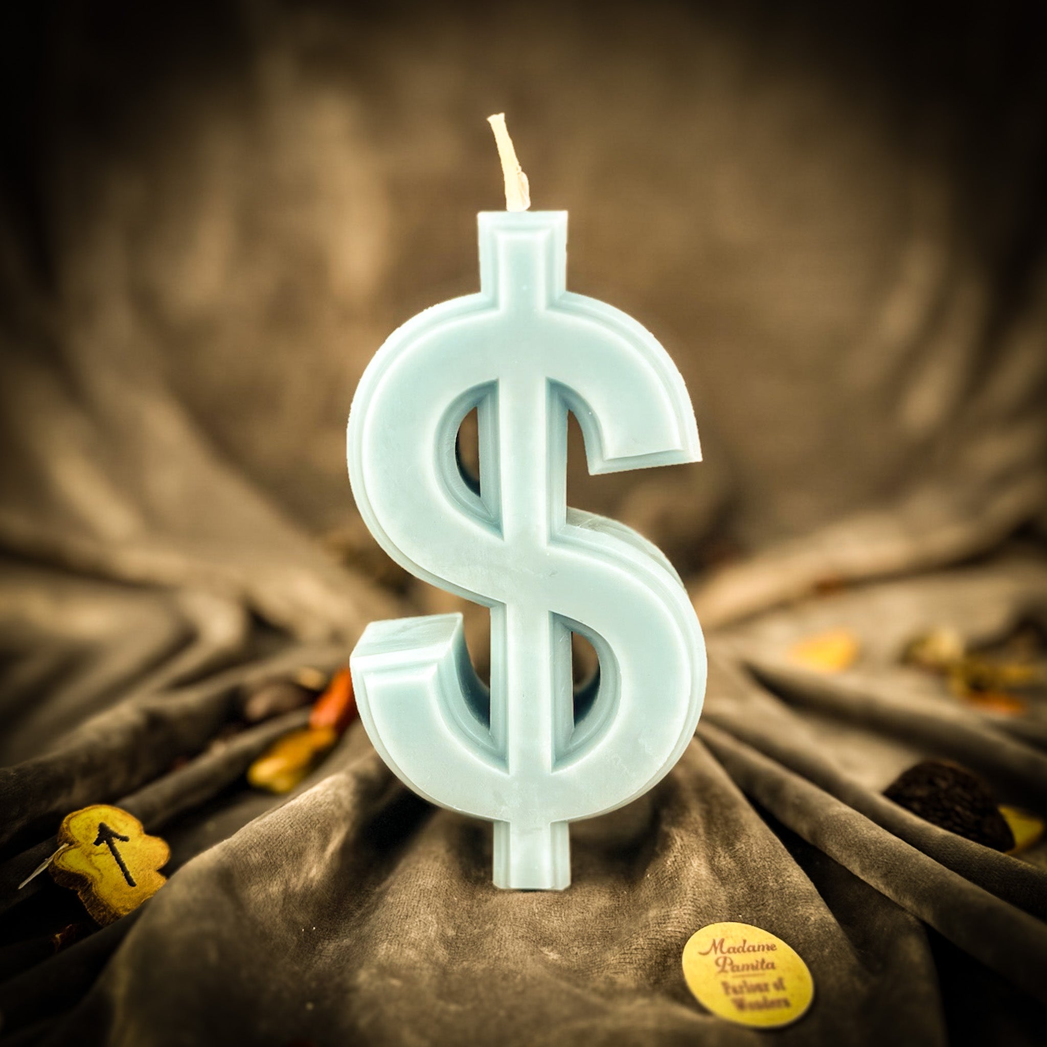 Dollar Sign Candle Spell Kit - Wealth & Luxury Magic by Parlour of Wonders