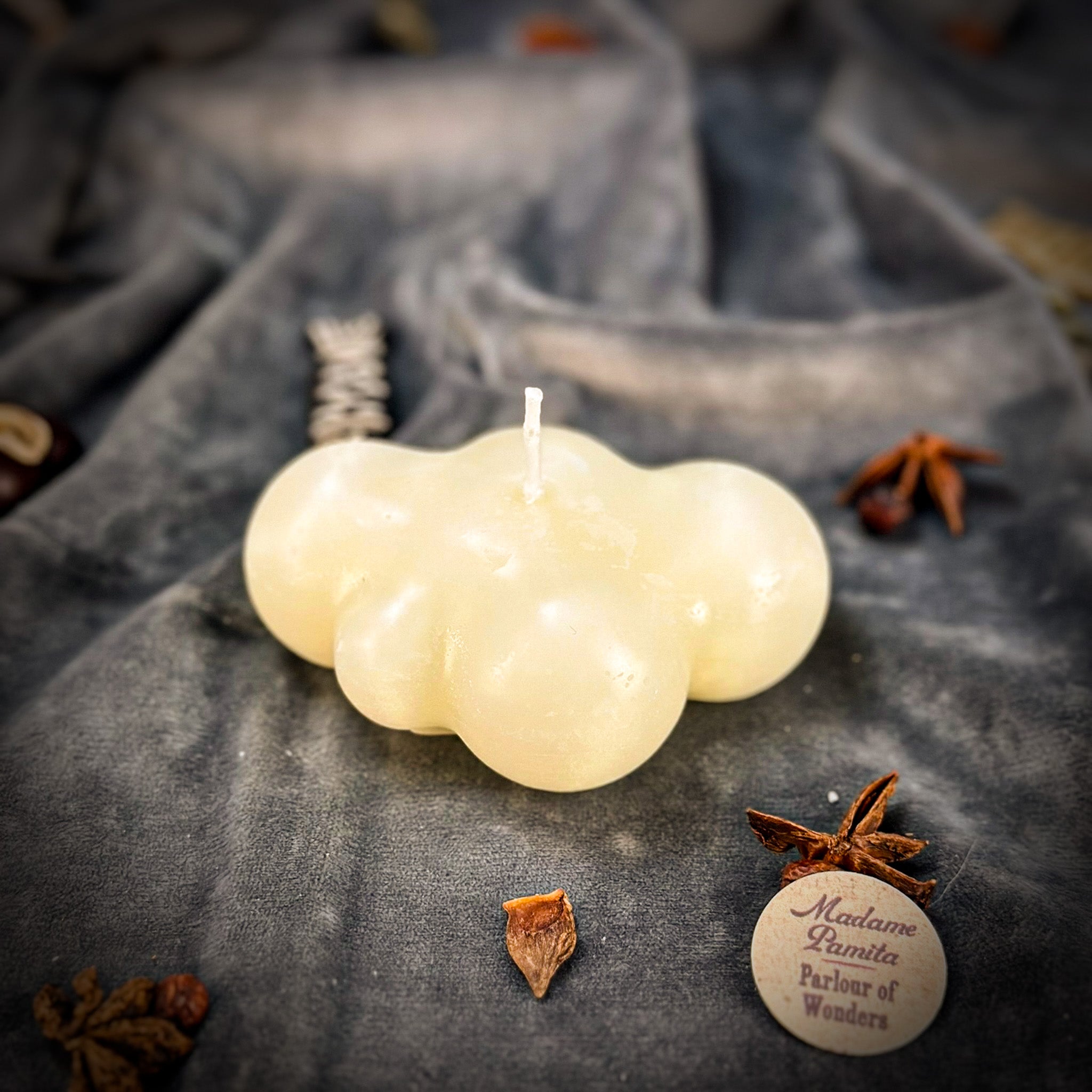 Dreamy Cloud Candle Spell Kit - Dreamwork & Relaxation Magic by Parlour of Wonders