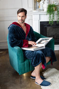 Men’s Robe with Hood – Ultra-Soft Plush Comfort for Everyday Use by Lotus Linen
