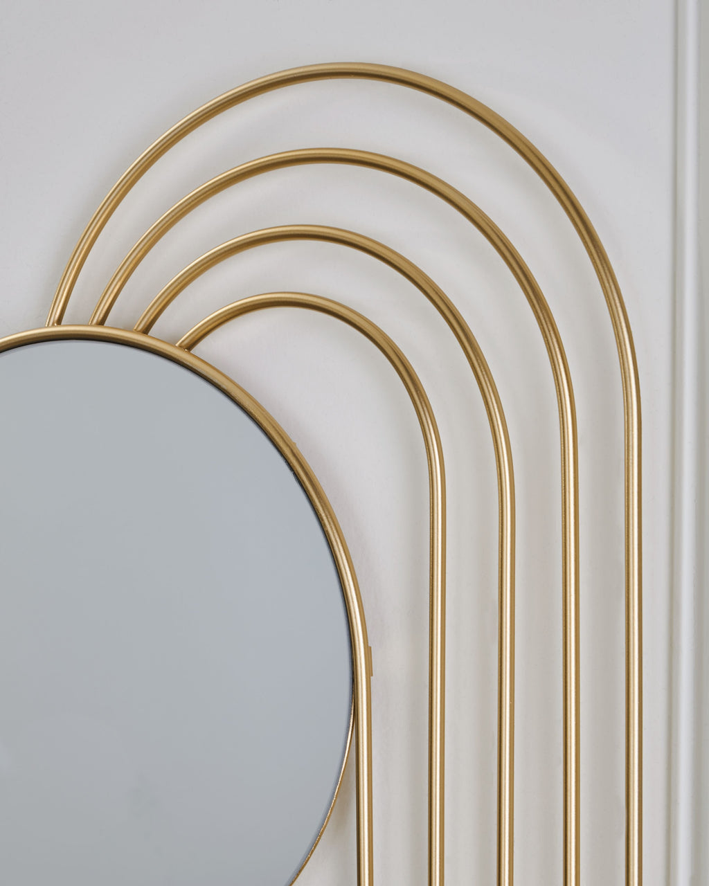 Warrenley - Accent Mirror - Gold Finish by Unique Piece Furniture