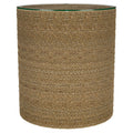 Halden Round Woven Seagrass Accent Side Table Light Brown by Unique Piece Furniture