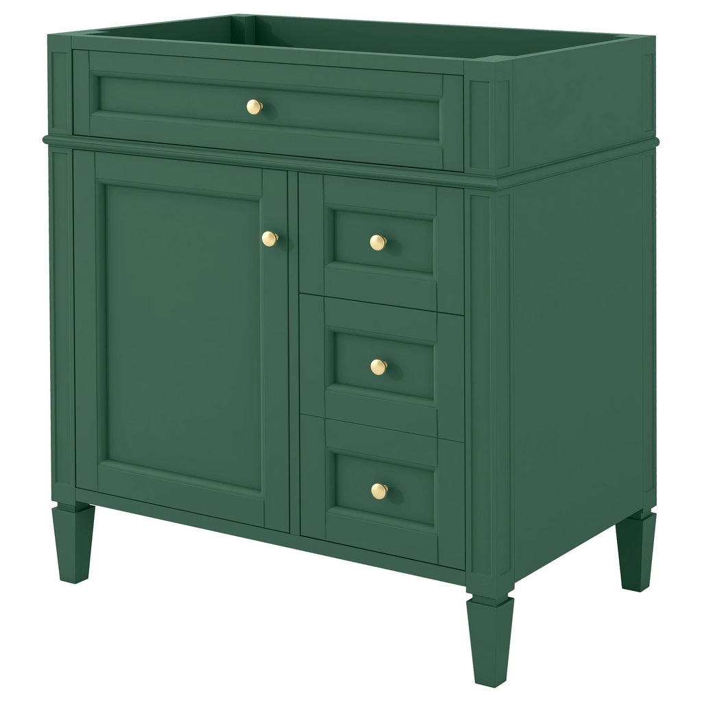 Bathroom Vanity With 2 Drawers And Tip-Out Drawer, Storage Cabinet by Unique Piece Furniture