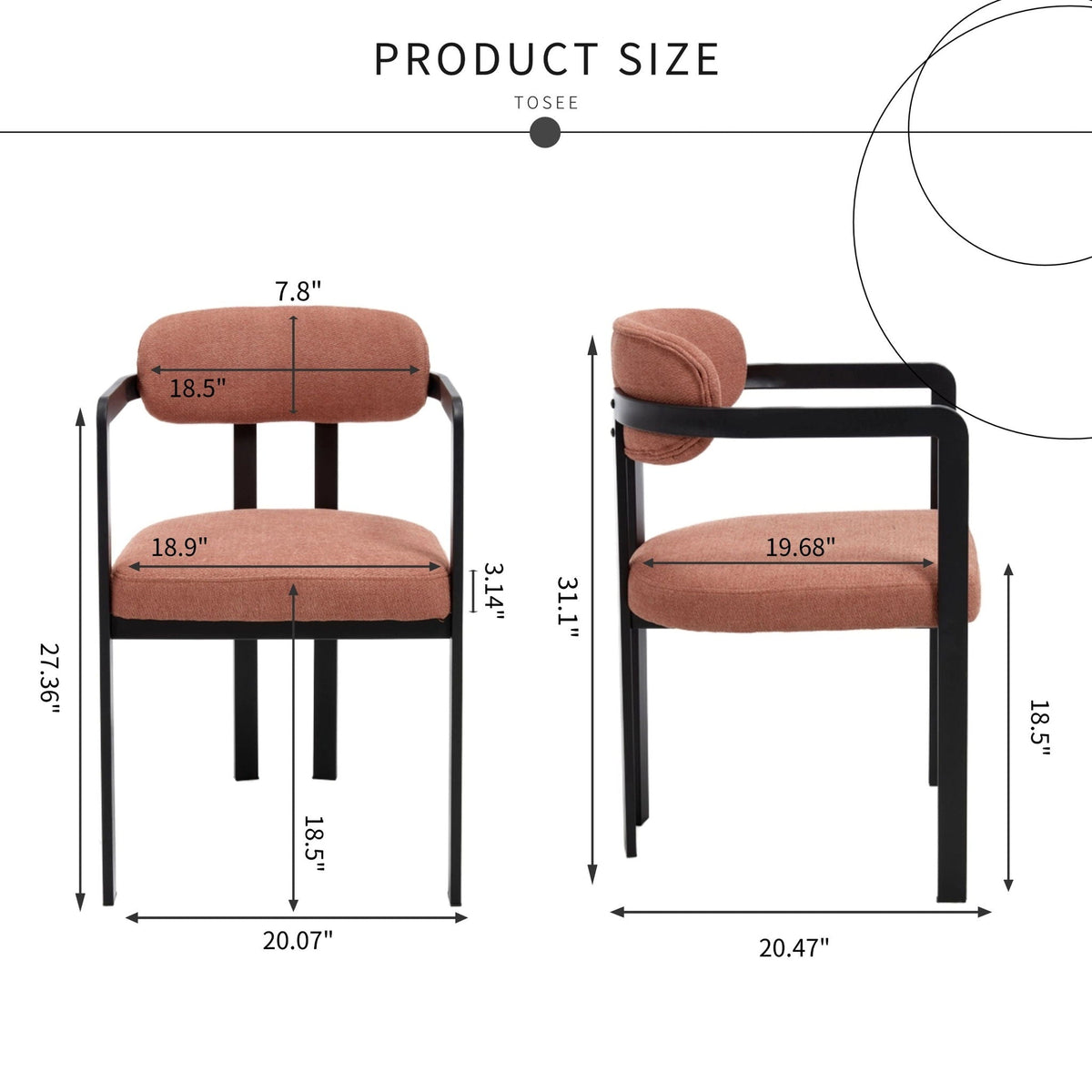 Dining Arm Chairs (Set of 2) by Unique Piece Furniture