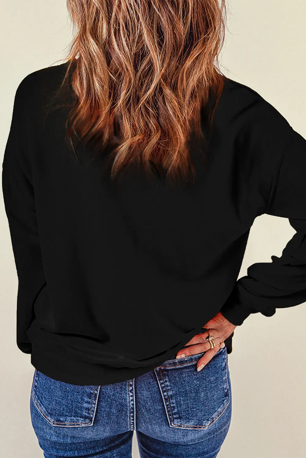 Bow Round Neck Long Sleeve Sweatshirt by Wild and Free Boutique