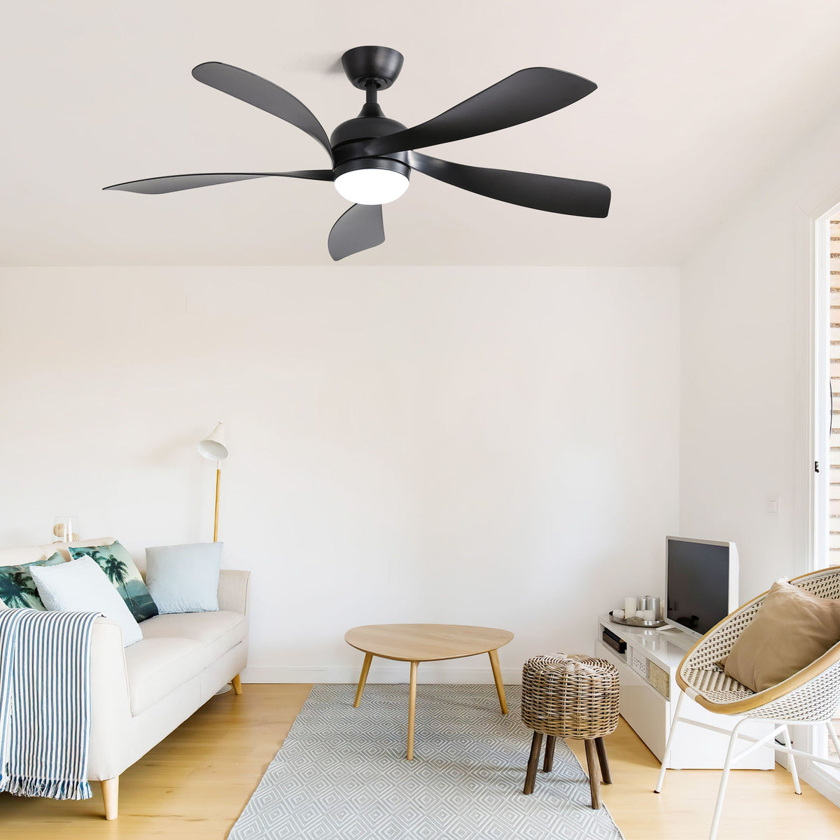 Ceiling Fan & DC Motor And Integrated Light by Unique Piece Furniture