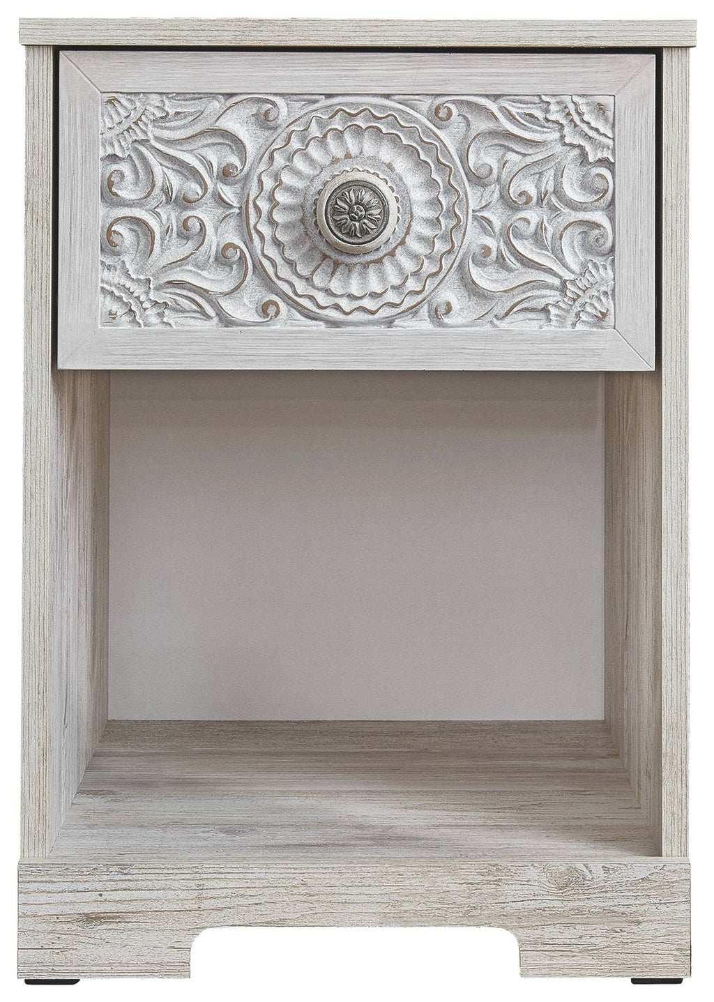 Paxberry - One Drawer Night Stand - Whitewash by Unique Piece Furniture