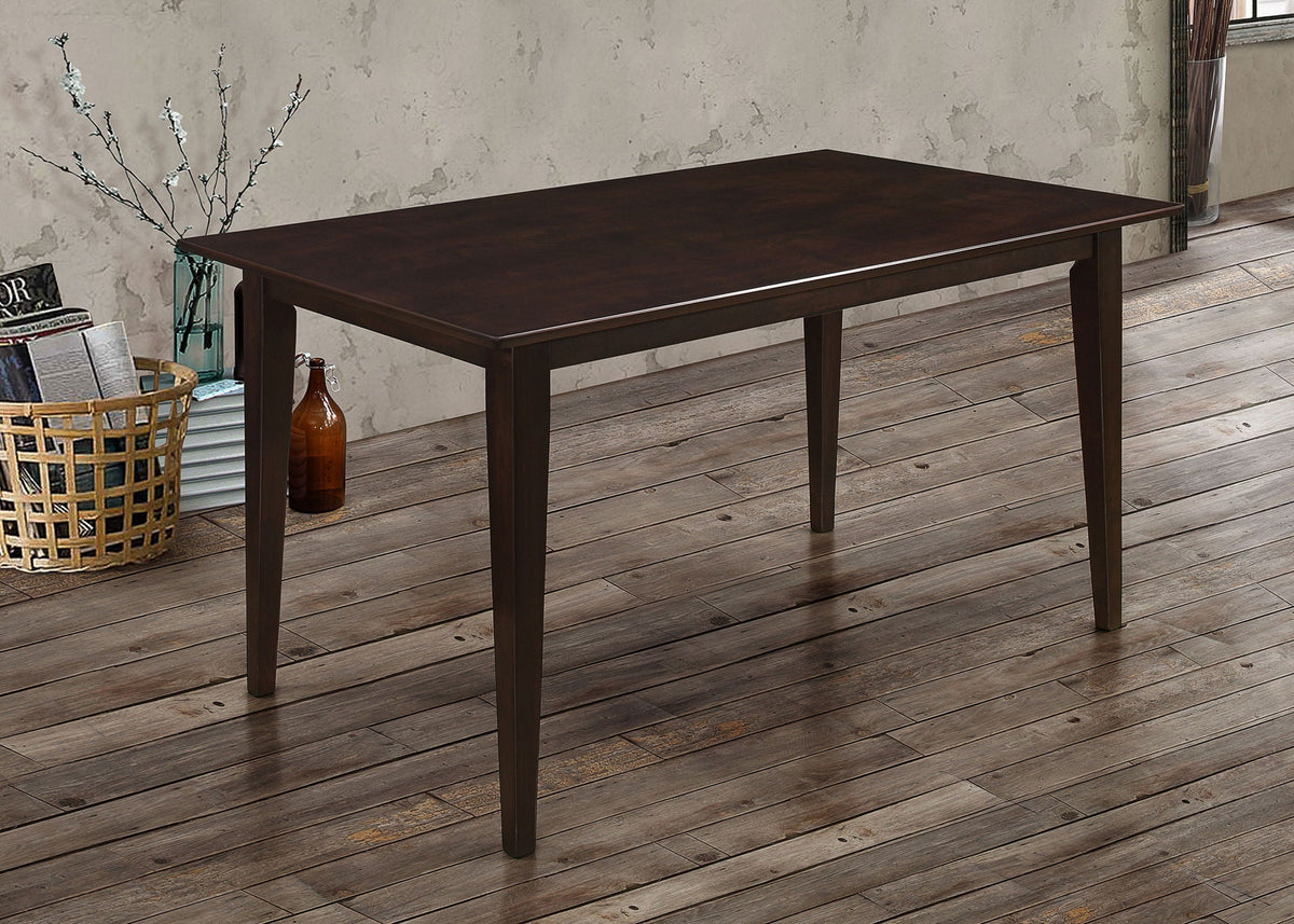 Gabriel Rectangular 59-inch Wood Dining Table Cappuccino by Unique Piece Furniture