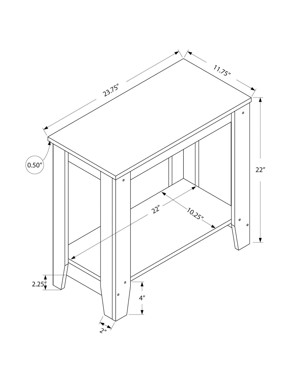 Accent Table, Side Transitional, Elegant Design by Unique Piece Furniture
