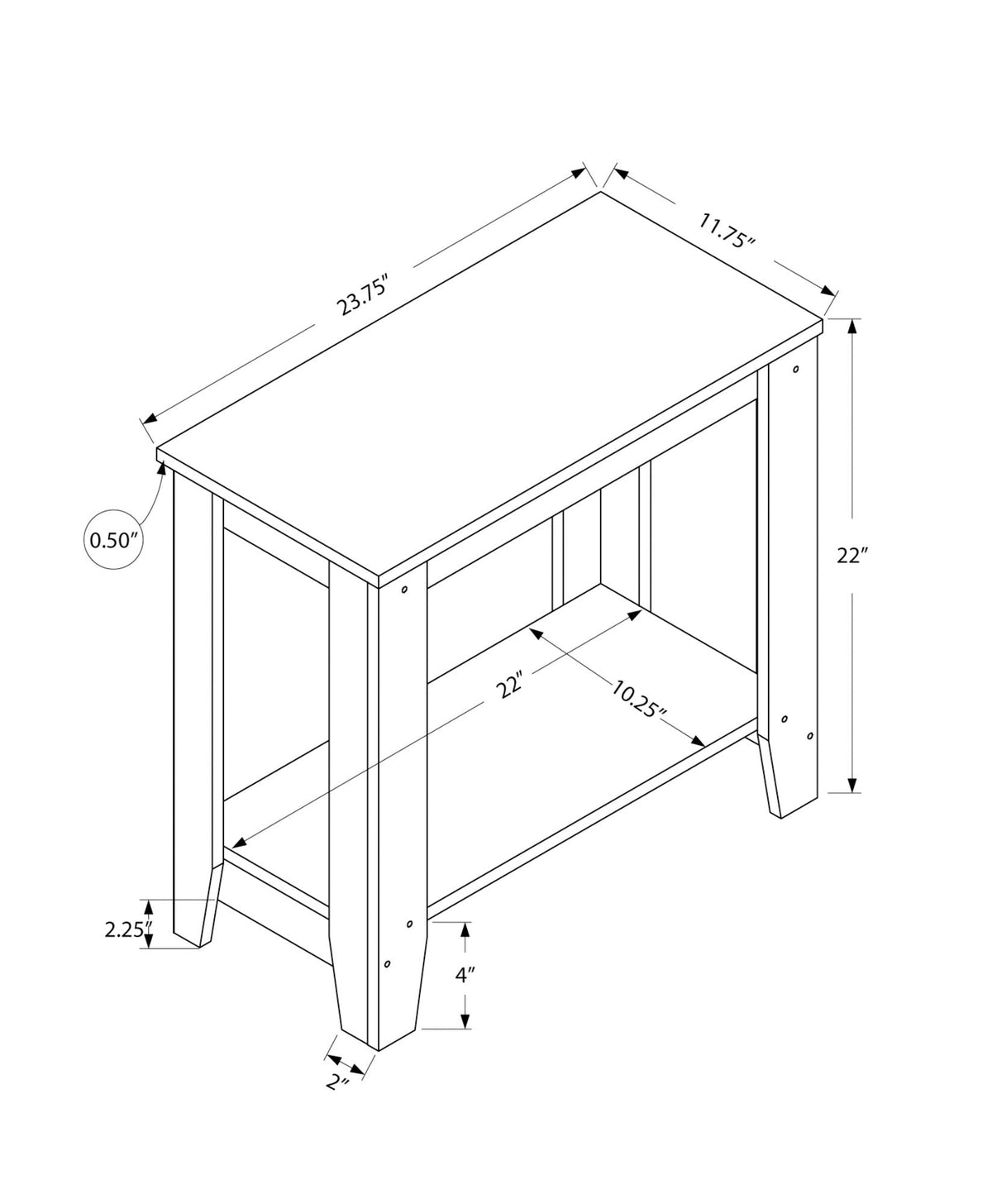 Accent Table, Side Transitional, Elegant Design by Unique Piece Furniture