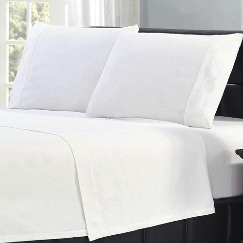Bibb Home 100% Cotton Solid Flannel Sheet Set by DailySale
