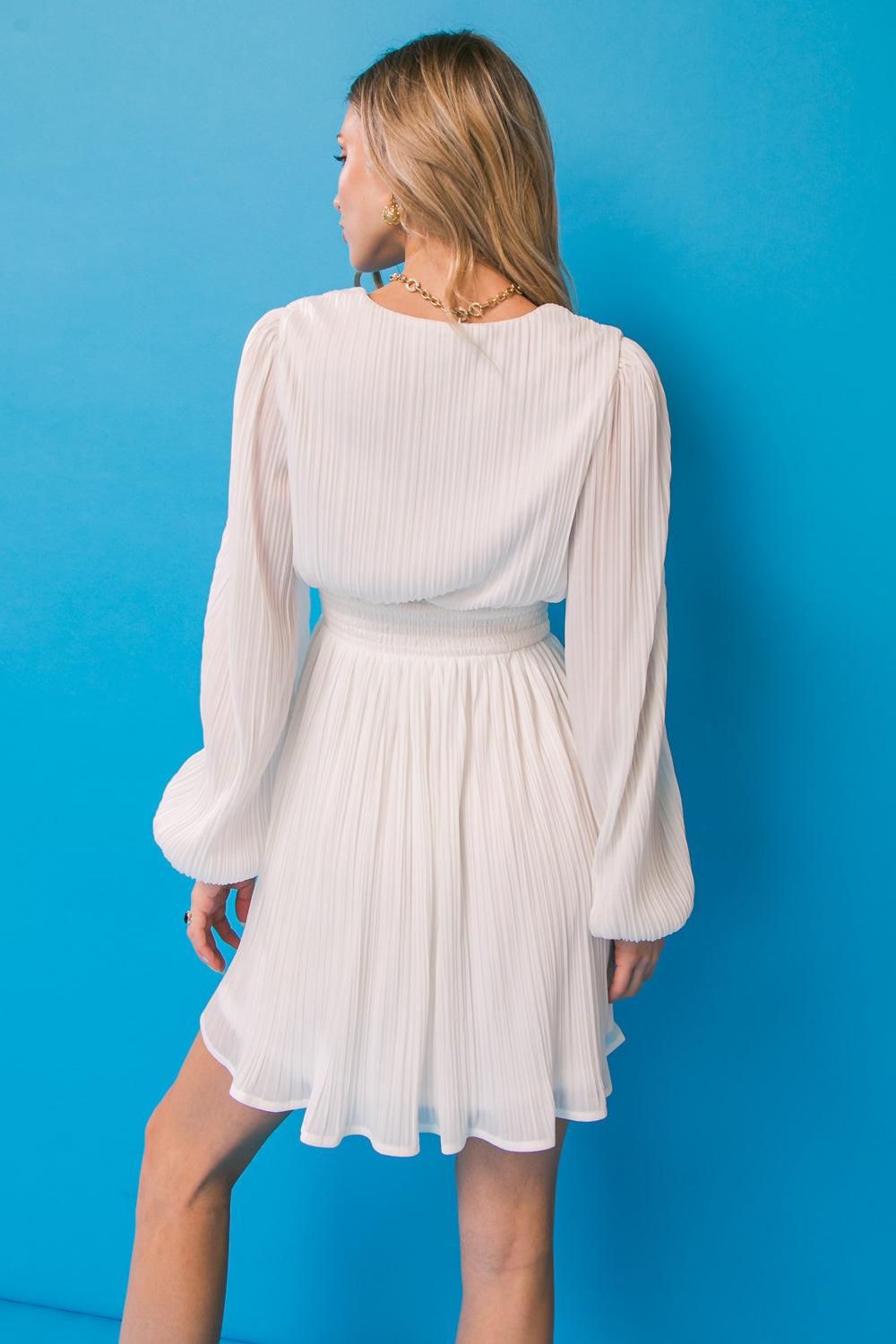 DAY IN THE CITY WOVEN MINI DRESS by Flying Tomato