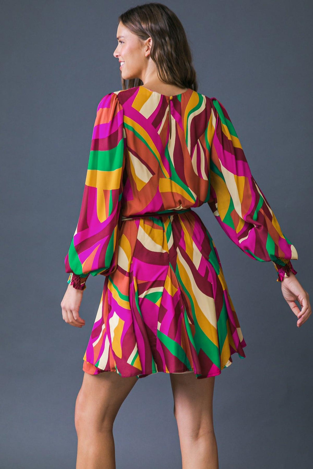 KEEP ON MOVING WOVEN MINI DRESS by Flying Tomato