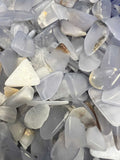 Blue Chalcedony Tumbled Pocket Stone by Sacred Crystals