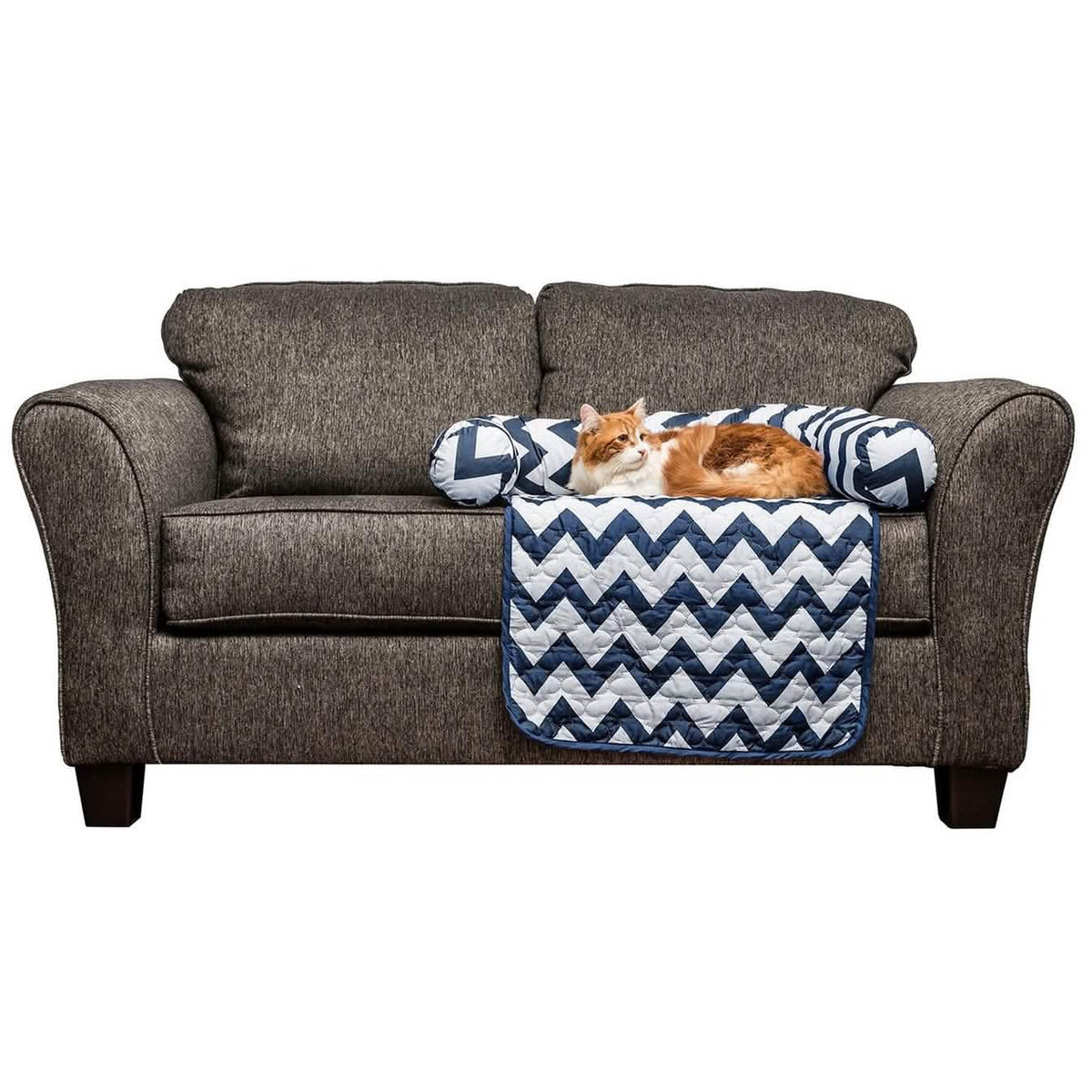Chevron Reversible Quilted Pet Bed Chair Cover - Assorted Sizes by DailySale