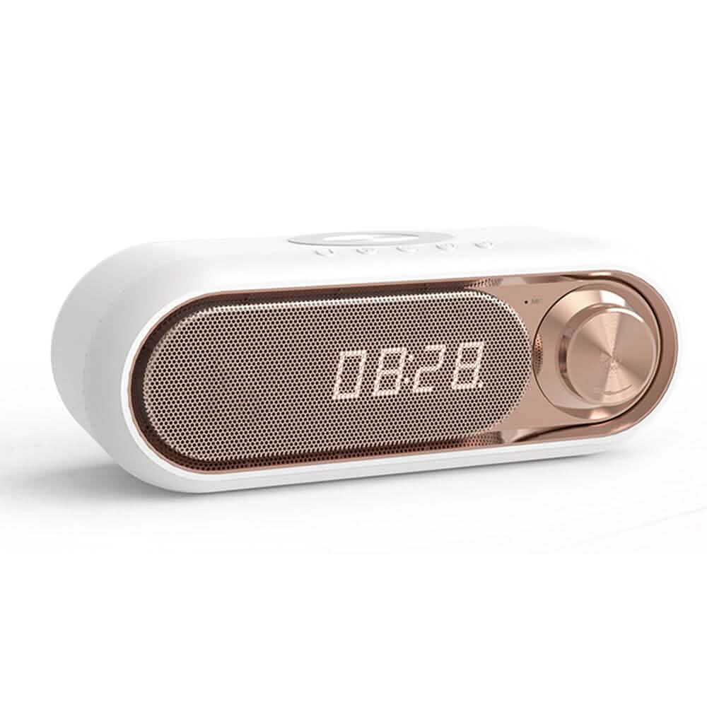 Bluetooth Speaker Wireless Charger with Alarm Clock by DailySale