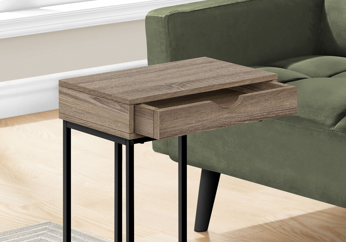 Accent Table, C - Shaped Contemporary & Modern Versatile Design by Unique Piece Furniture