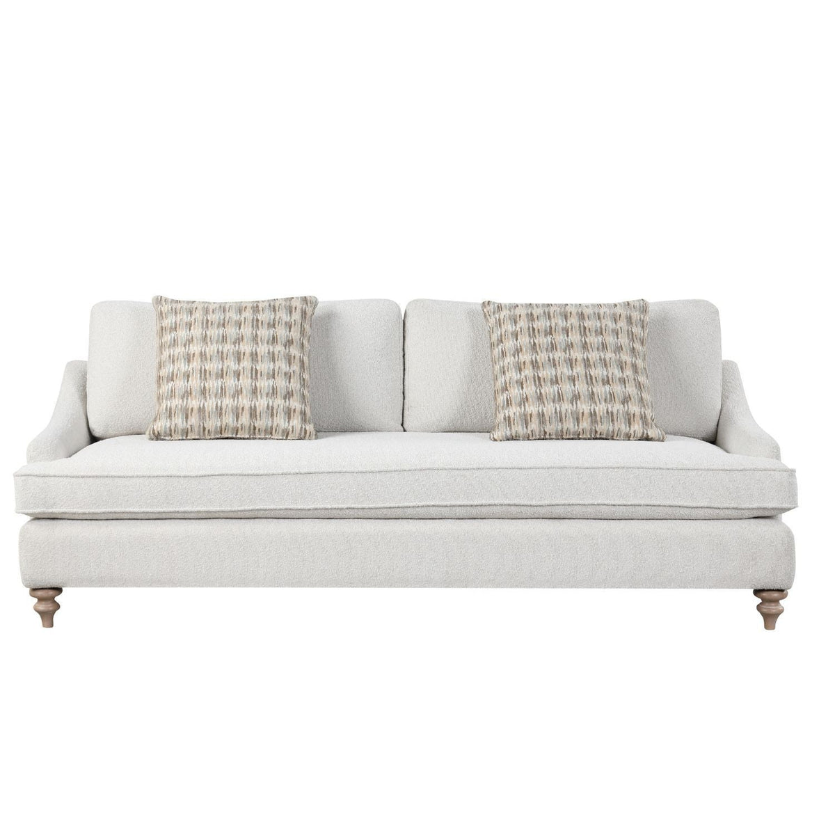 Sofa Single Reverable Cushion With 2 Pillows - Off White by Unique Piece Furniture