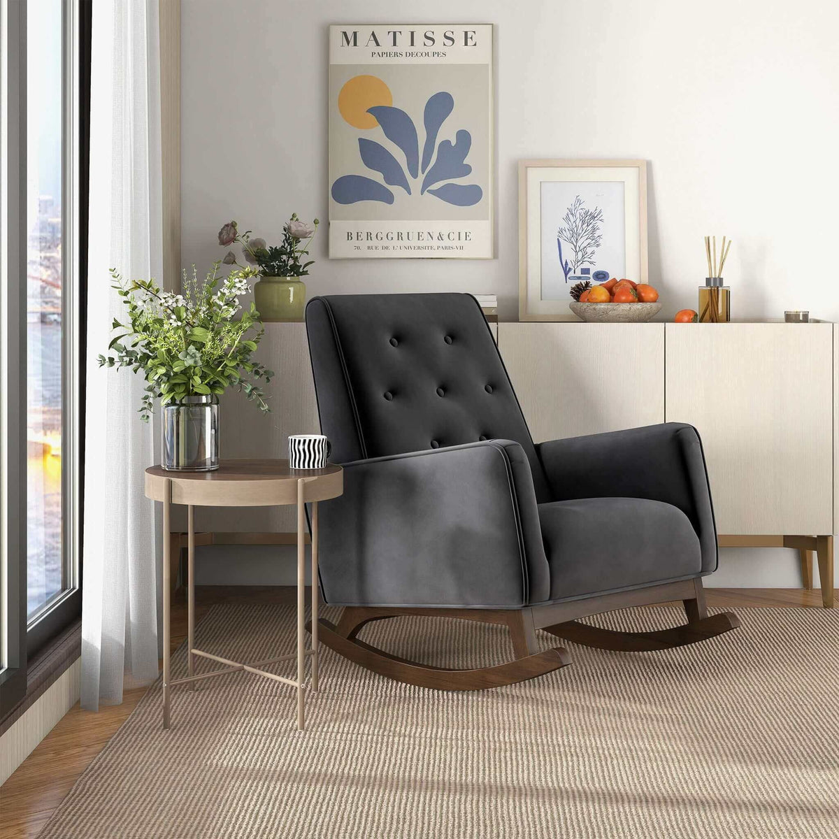 Demetrius - Mid-Century Modern Rocking Chair by Unique Piece Furniture