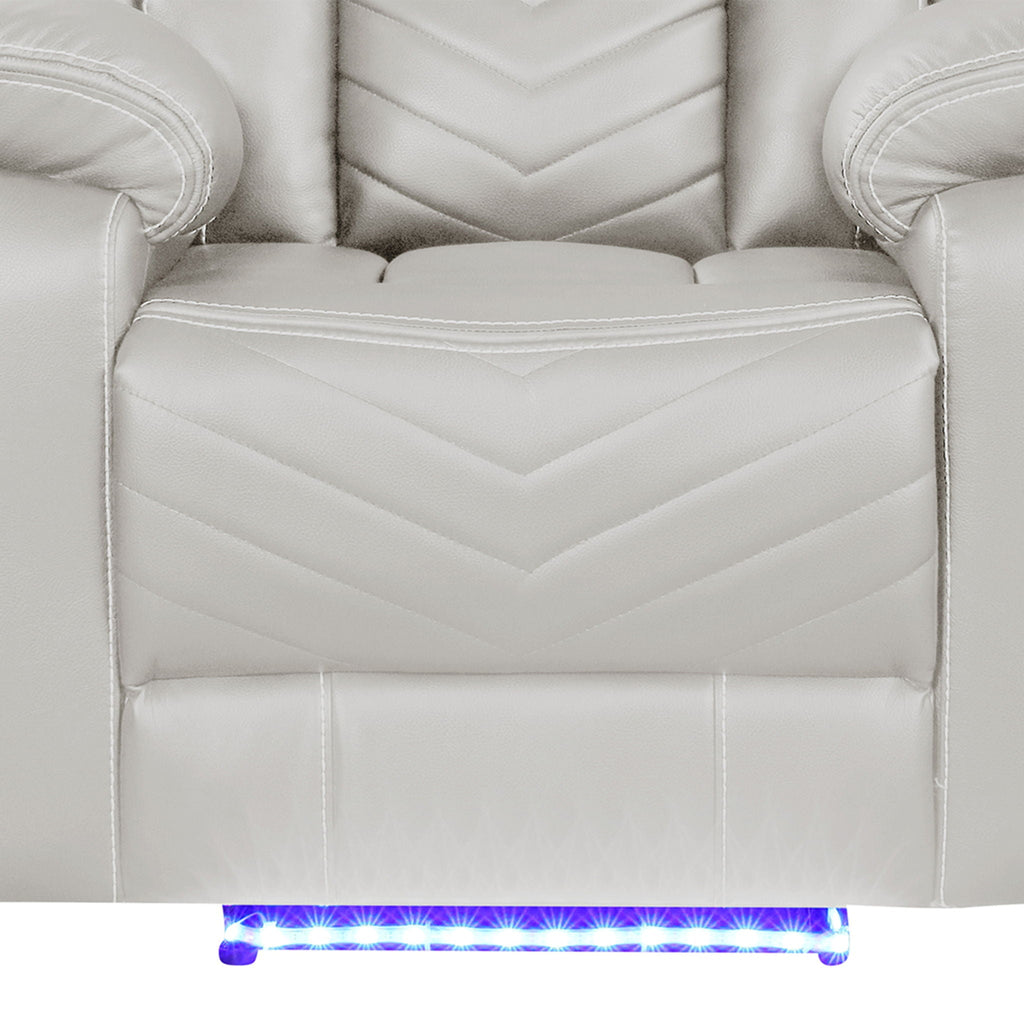 Challenger - LED Power Recliner Chair by Unique Piece Furniture