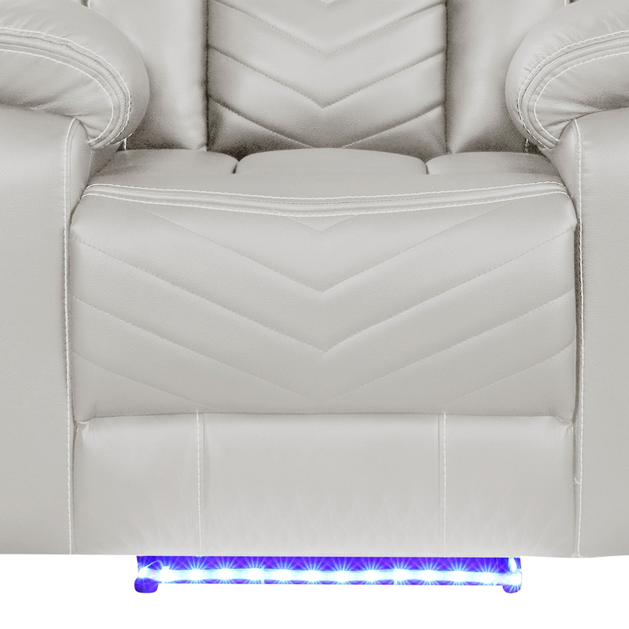 Challenger - LED Power Recliner Chair by Unique Piece Furniture