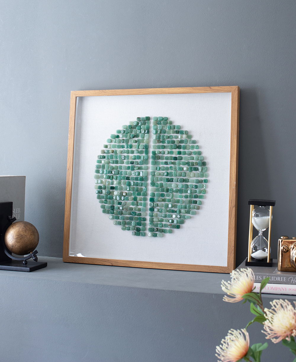 Elos Stone Shadow Boxes Wall Art (Set of 2) - Multicolor by Unique Piece Furniture